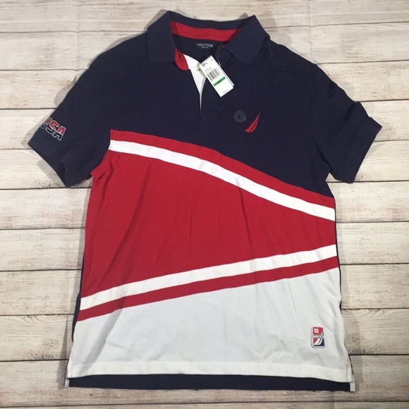 Nautica Other - NWT Nautica USA short sleeve polo men’s size L